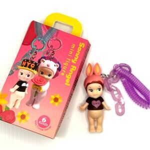 New Kewpie/Angel Mini Figure Keychain in Rabbit "Love" Costume, Open Box